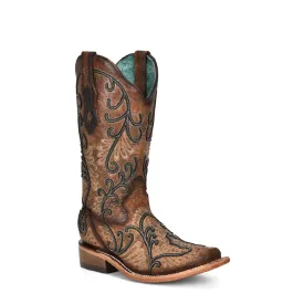 C3966 | Overlay Embroidered Women's Boots