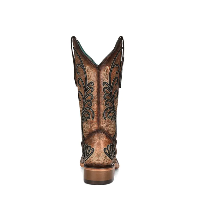 C3966 | Overlay Embroidered Women's Boots