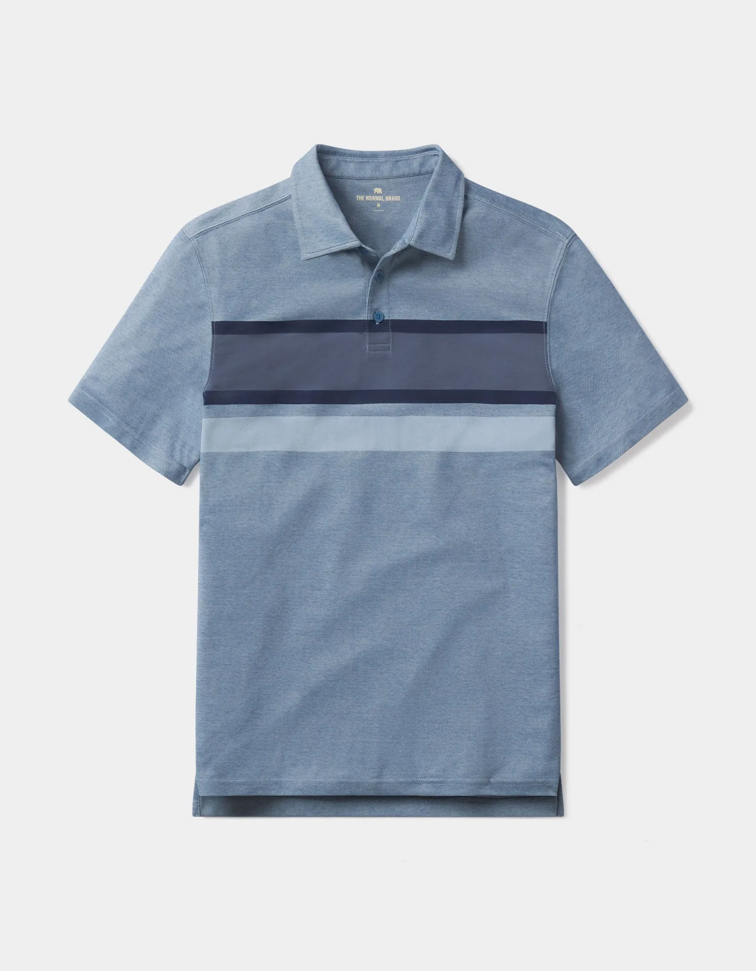 Chip Pique Polo in Calypso Stripe