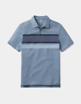 Chip Pique Polo in Calypso Stripe