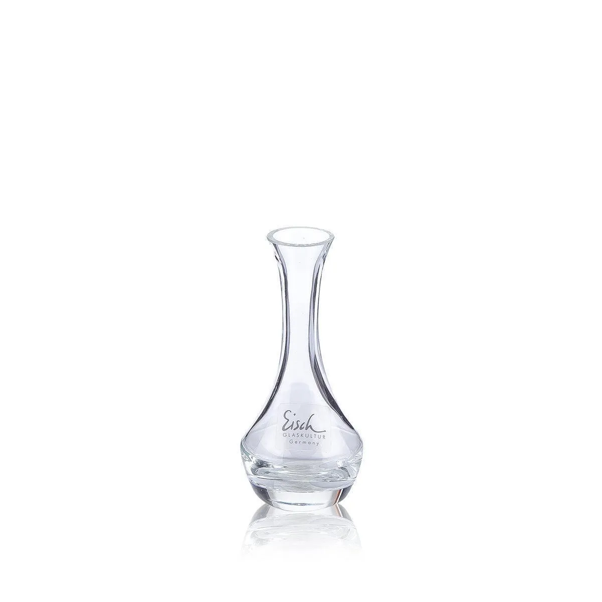 Decorative Glass Flower Vase -Clear Glass Sleek Look