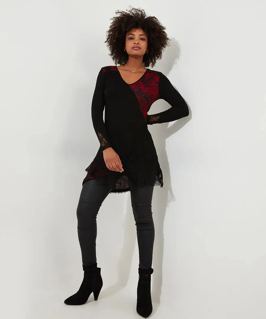 Joe Browns 10 Black Joe's Favourite Cutabout Jersey Tunic