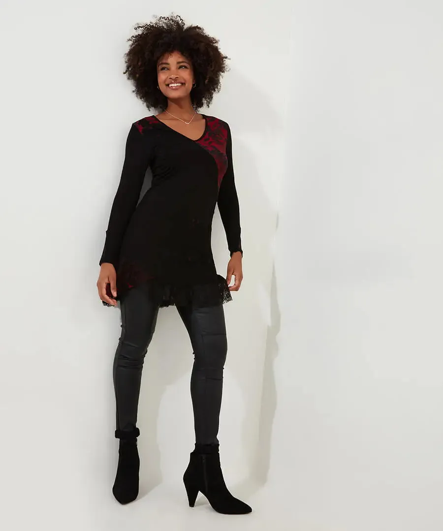 Joe Browns 10 Black Joe's Favourite Cutabout Jersey Tunic