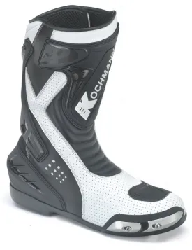 Kochmann Aragon Moto boots, black and white