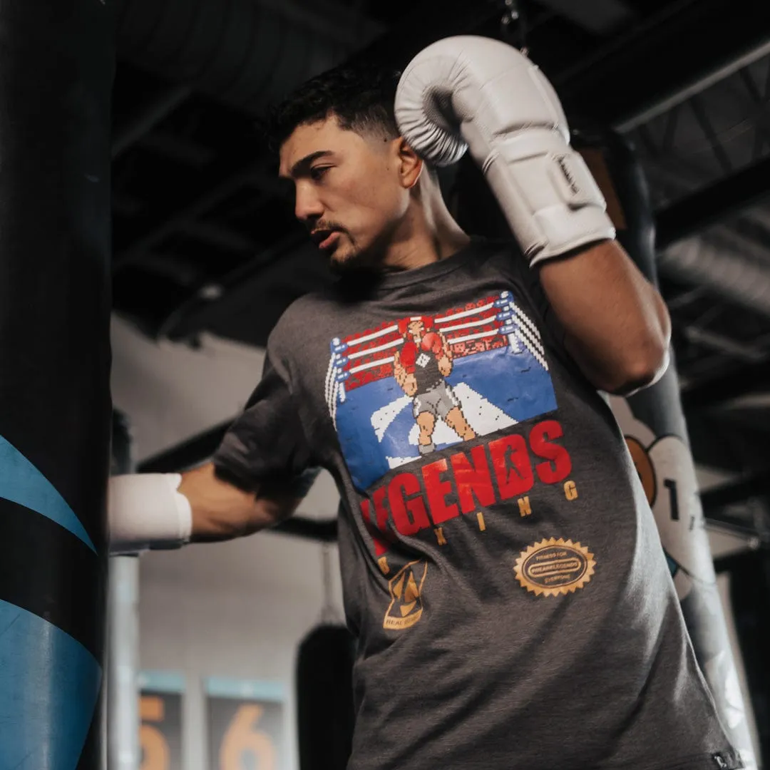Punch'd Out Tee - Charcoal Gray