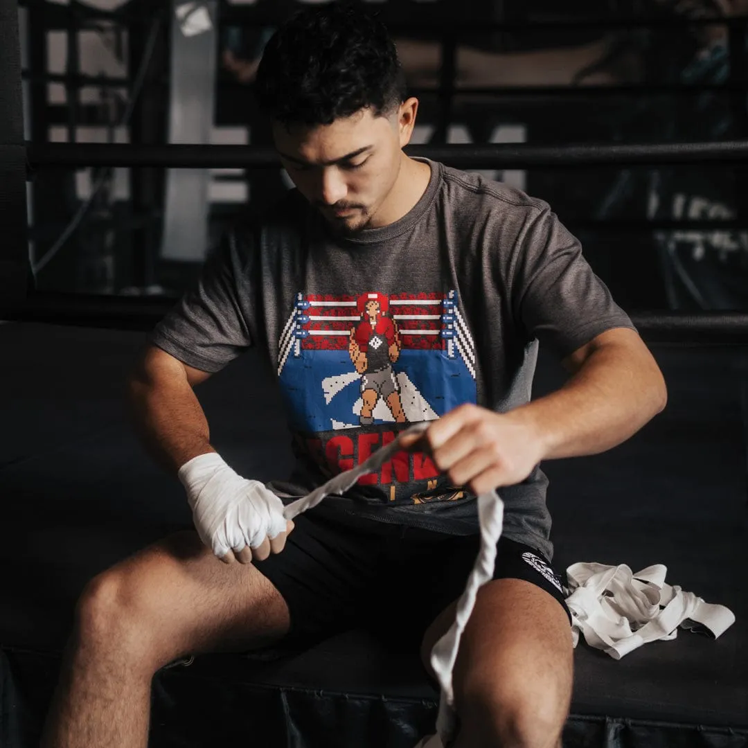 Punch'd Out Tee - Charcoal Gray