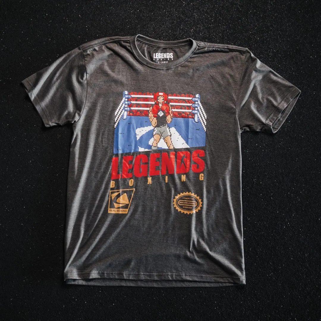 Punch'd Out Tee - Charcoal Gray