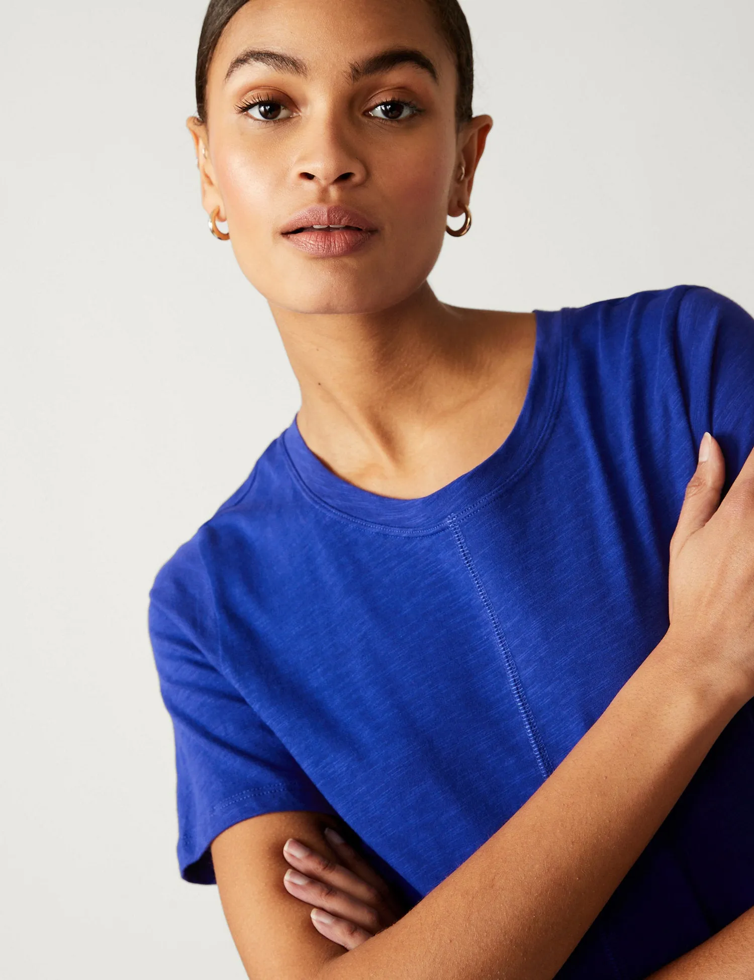 Pure Cotton Round Neck Midaxi T-Shirt Dress