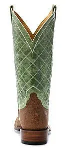 Rod Patrick Alabama Brown Kangaroo Broad Square Toe Boots