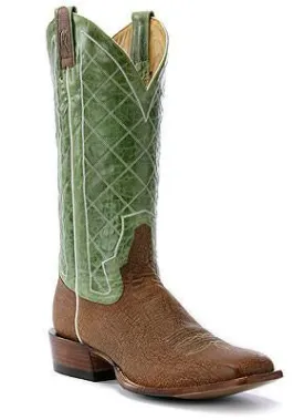 Rod Patrick Alabama Brown Kangaroo Broad Square Toe Boots