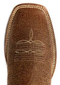 Rod Patrick Alabama Brown Kangaroo Broad Square Toe Boots