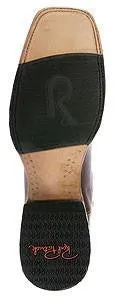 Rod Patrick Alabama Brown Kangaroo Broad Square Toe Boots