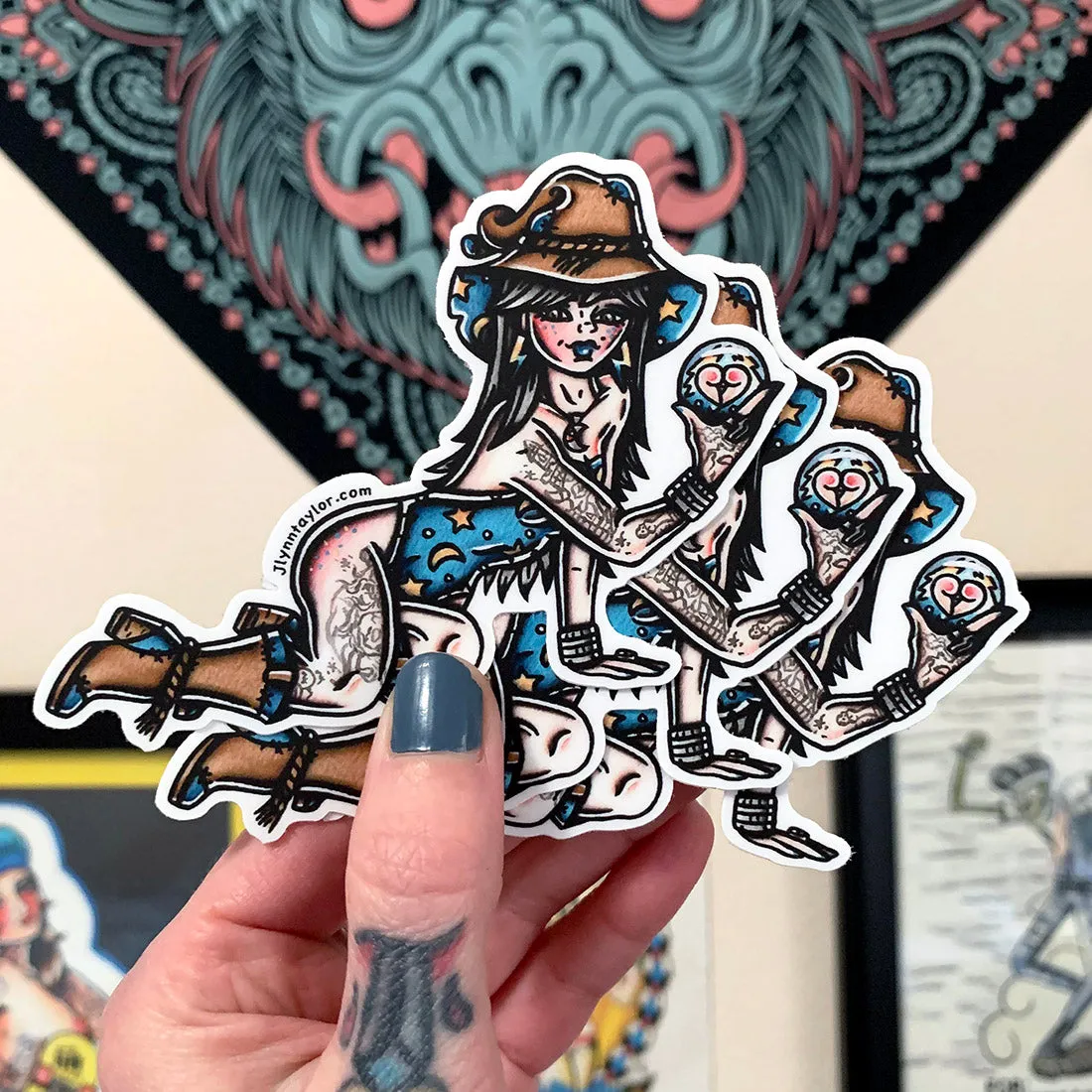 Wizard Pinup Sticker
